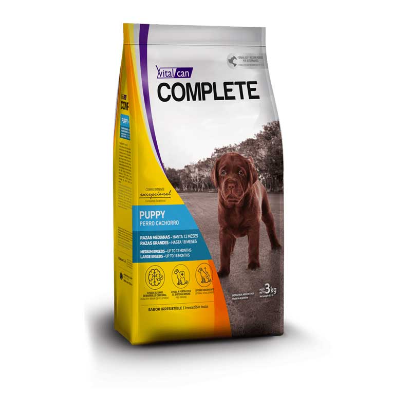 Vitalcan Complete para Cachorros Razas Medianas y Grandes - 3 Kg