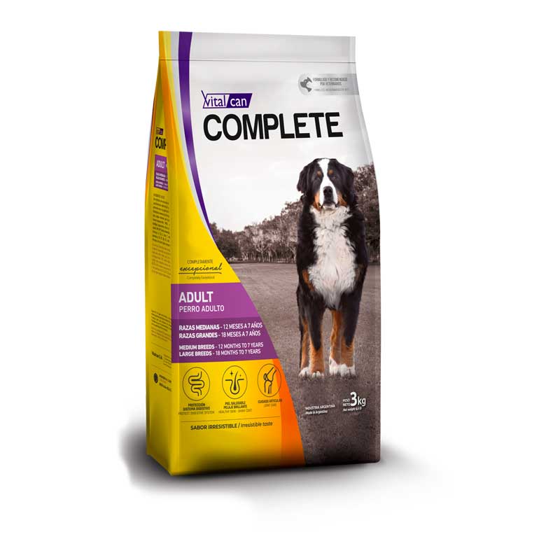 Vitalcan Complete para Perros Razas Medianas y Grandes - 3 Kg