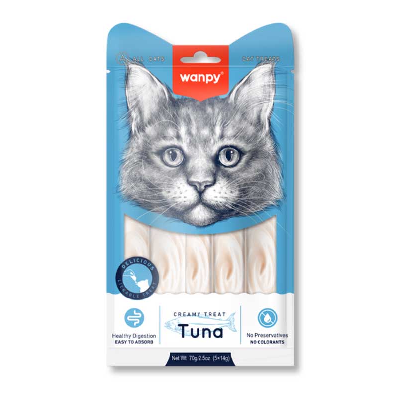 Snack Wanpy "Creamy Treat" Atún para Gatos 70 g