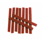 Snack Wanpy "Jerky Slices" Vacuno para perros, bolsa amarilla de 100 g con tiras de carne y diseño frontal con imagen de perro.