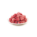 Snack Wanpy "Marbled Bites" Vacuno para Perros, bolsa amarilla de 100 g con bocados de carne y una ilustración de perro.