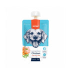 Wanpy Tasty Meat Paste Pollo para Perros en pouch de 90 g, con zanahoria y arvejas, alimento húmedo de textura cremosa.