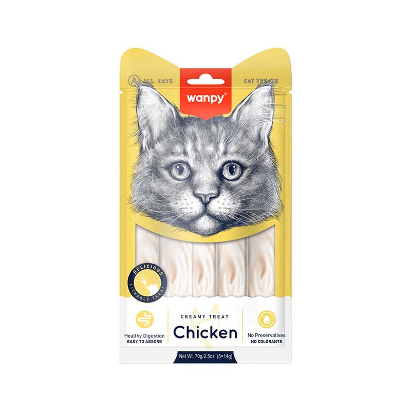 Snack Wanpy "Creamy Treat" Pollo para Gatos 70 g