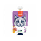Wanpy Tasty Meat Paste Pato para Gatos en pouch de 90 g, con pato y calabaza, alimento húmedo cremoso y fácil de lamer.