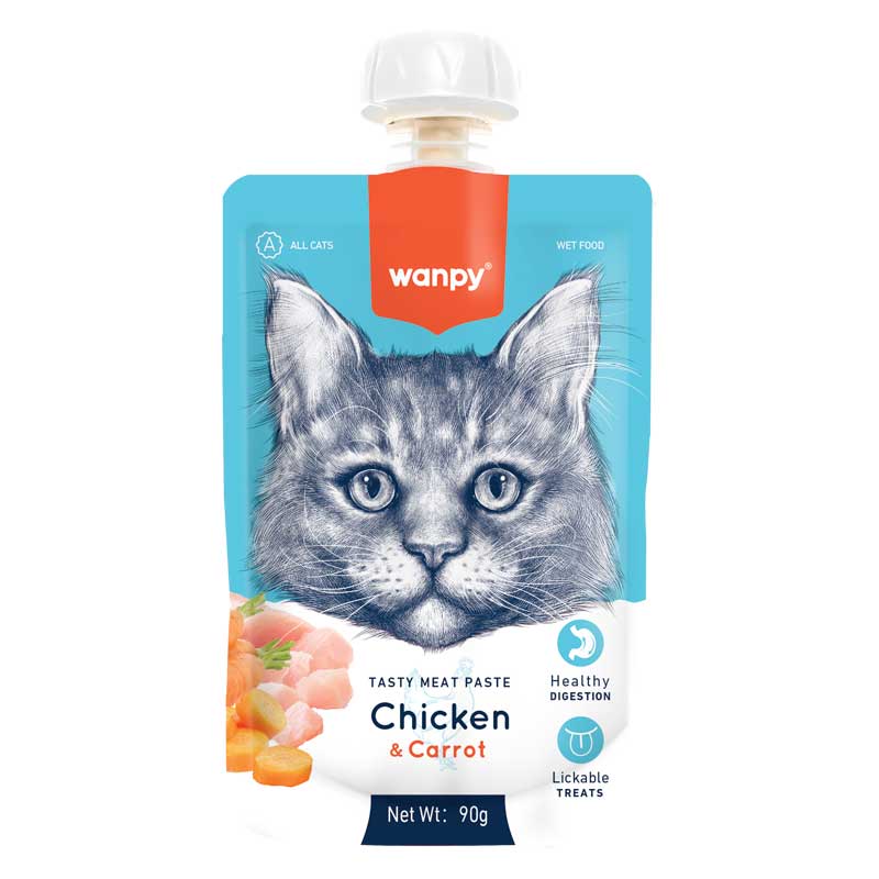 Wanpy Tasty Meat Paste Pollo para Gatos 90 gr