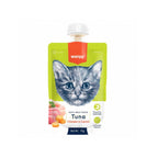 Wanpy Tasty Meat Paste Atún y Pollo para Gatos, snack húmedo lamible con zanahoria, en práctico pouch resellable de 90 g.