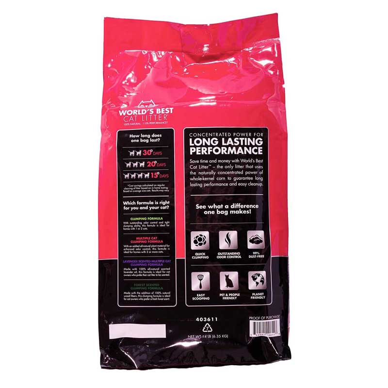 Arena Sanitaria Natural World's Best Cat Litter Multicat - 6,35 Kg