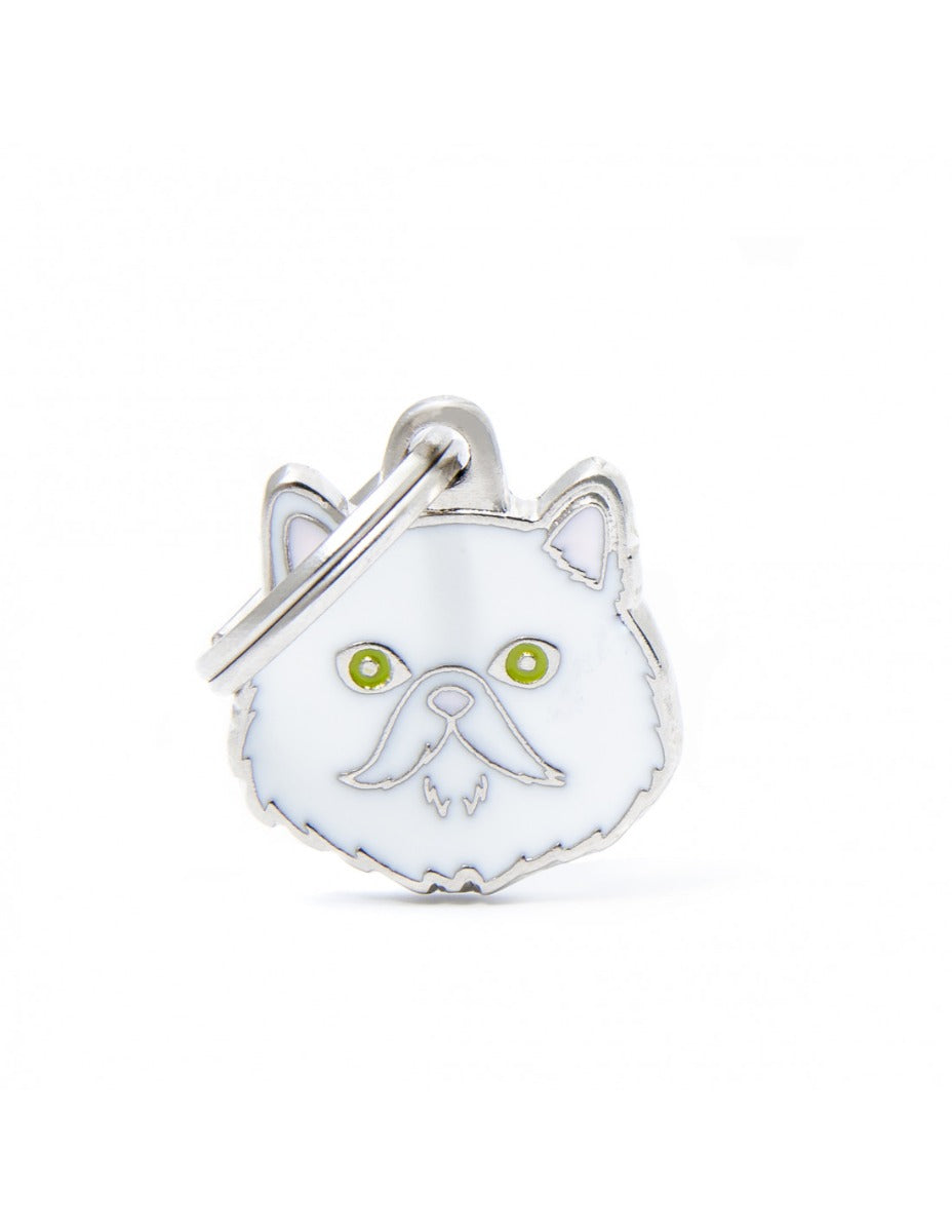 Placa Friends Gato "My Family" Persa Blanco