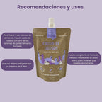 Winga Caldo de Huesos para Perros en pouch de 250 g con tapa dosificadora, diseño café y dibujos de perros en tonos morados.