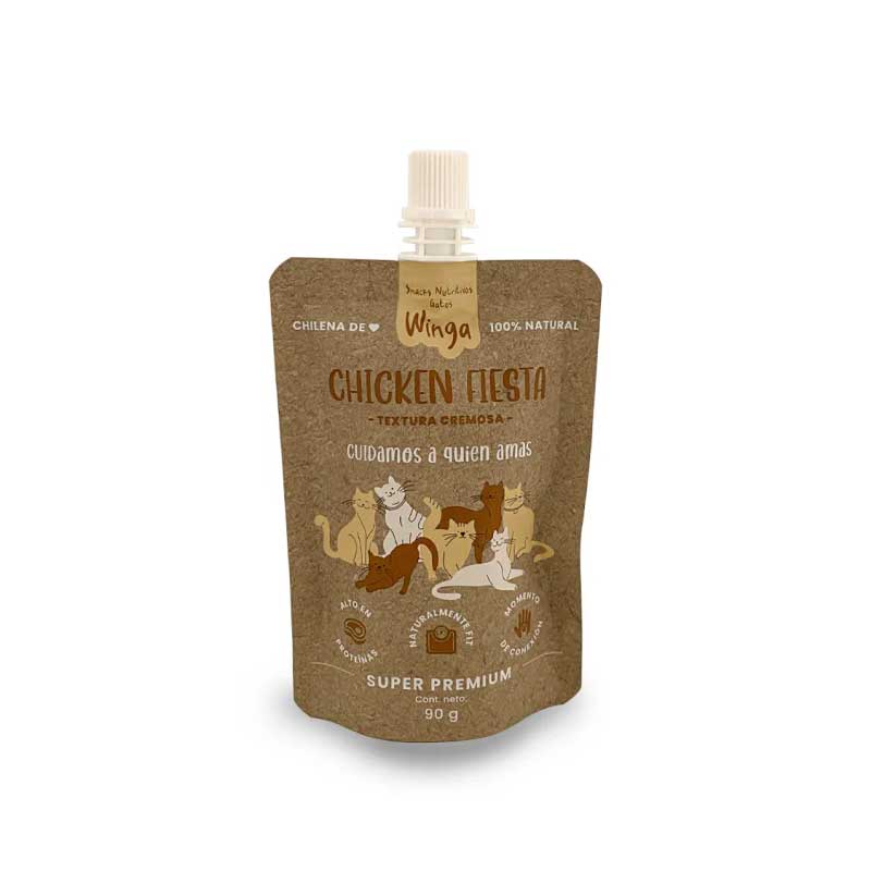 Winga Chicken Fiesta para Gatos 90 g