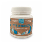Winga Pre & Probióticos en envase blanco con diseño de mascotas, snack funcional para microbiota intestinal.