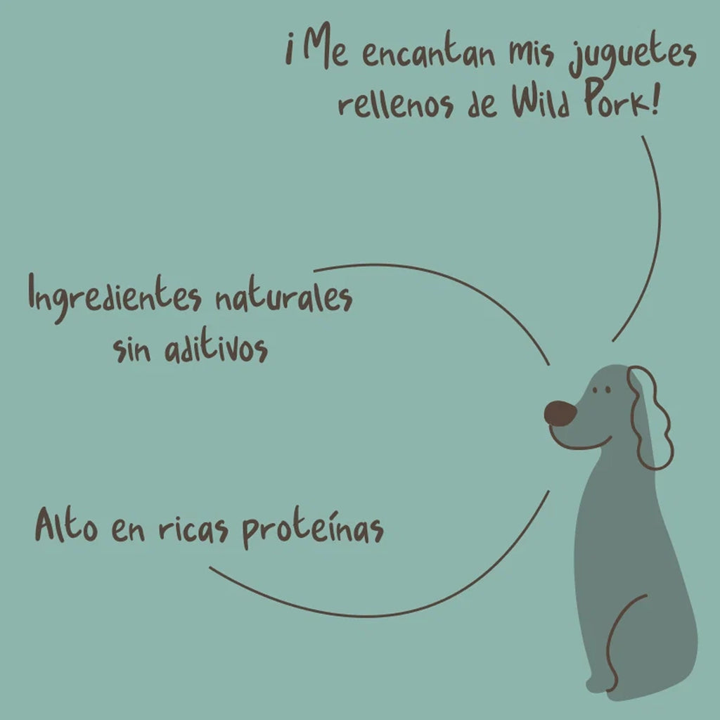 Winga Paté Wild Pork para Perros en envase de 300 g, paté de cerdo con tapa reciclable e ilustraciones de perro y gato.
