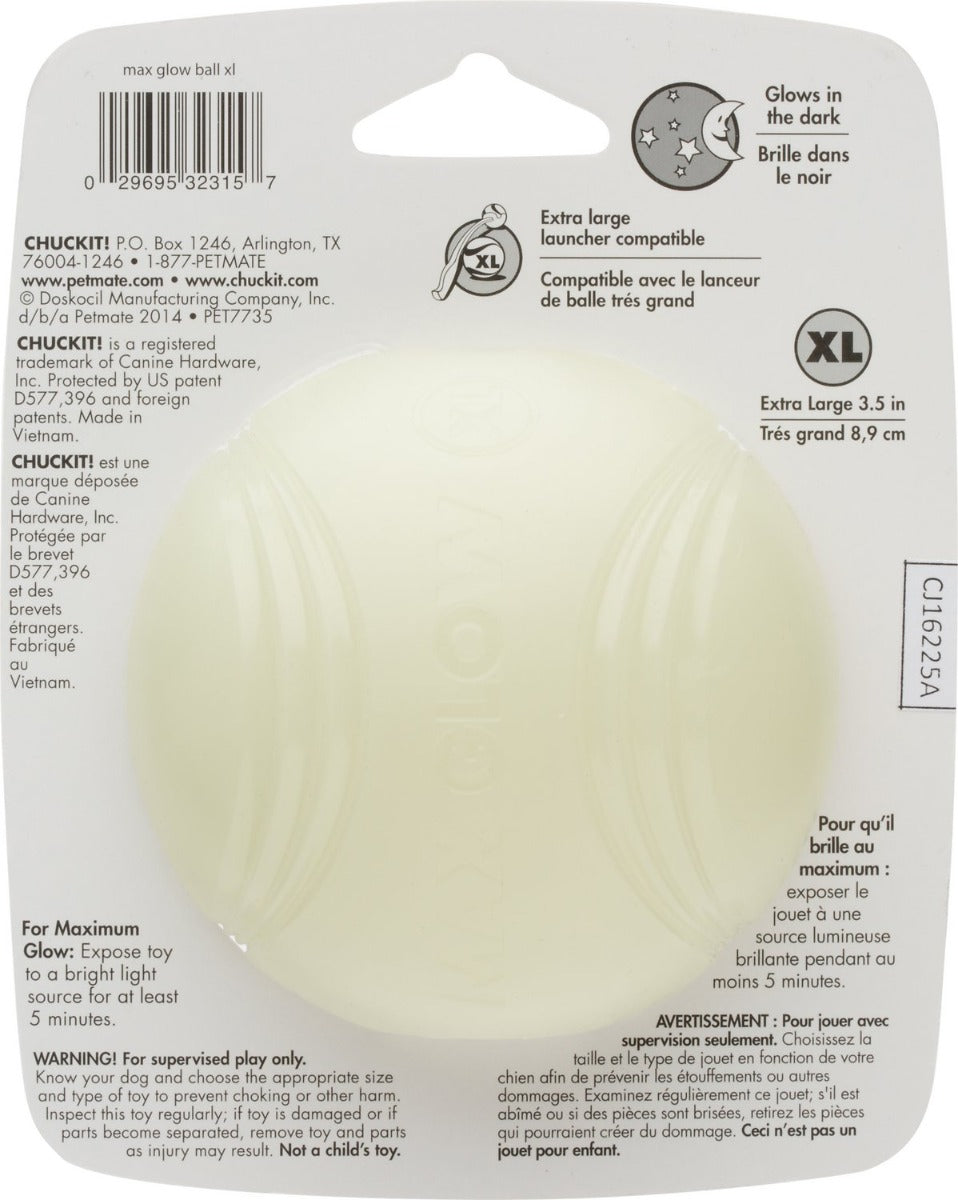 Pelota "Max Glow" Chuckit! Reflectante