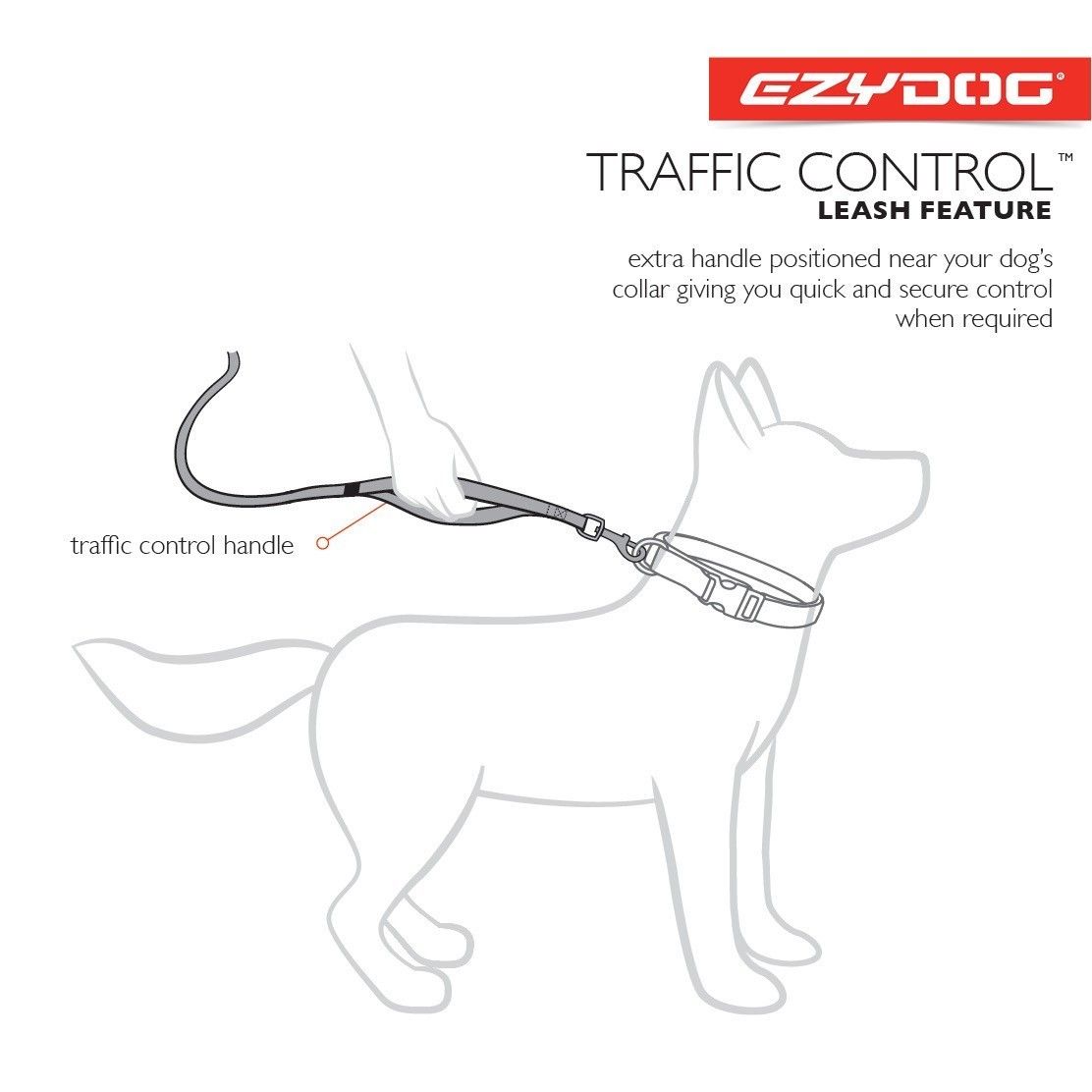 Correa Zero Shock™ 48" Absorción de Impacto EzyDog