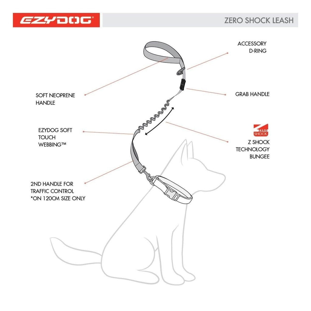 Correa Zero Shock™ 48" Absorción de Impacto EzyDog
