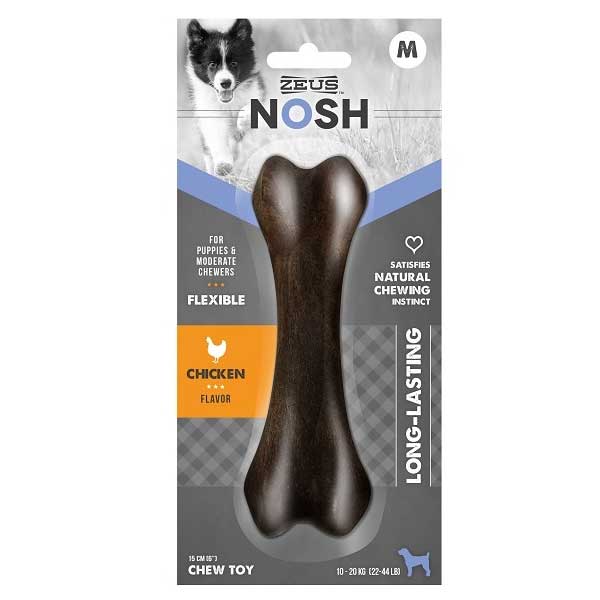 Hueso de Juguete Nosh Sabor Pollo para Cachorros - M
