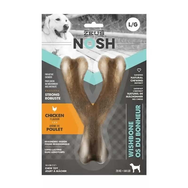 Juguete Masticable Wishbone Nosh Sabor Pollo