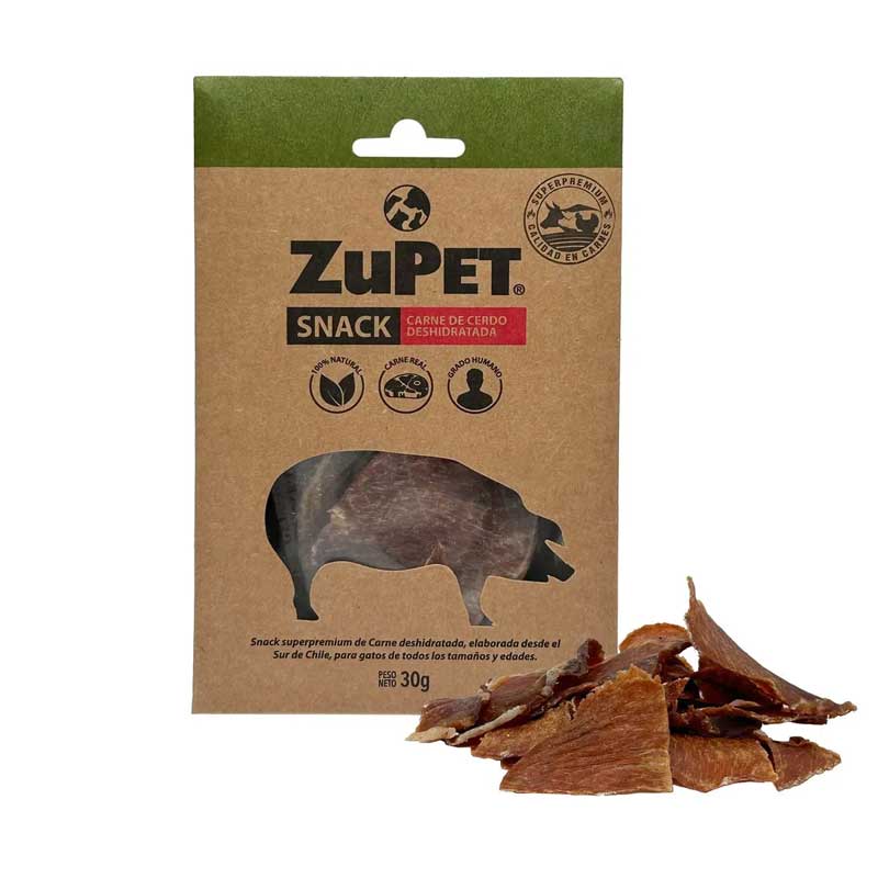 Zupet Snack Deshidratado de Cerdo para Gatos 30 gr