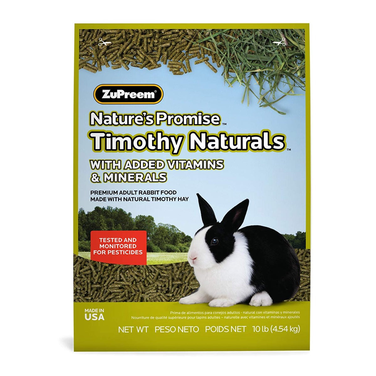ZuPreem Nature's Promise Timothy Naturals Alimento para Conejo Adulto  - 2,26 kilos