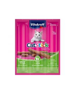 Vitakraft Cat Stick Pollo y Pasto Comestible