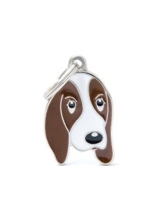 Placa Friends Perro "My Family" Basset Hound