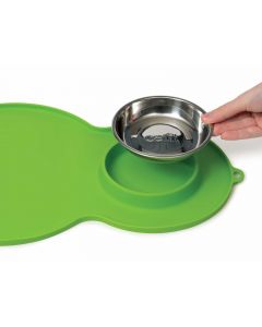 Individual con Plato "Placemat Peanut Medium" - Verde