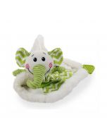 Juguete y Cama Blanky Elephant para Cachorros